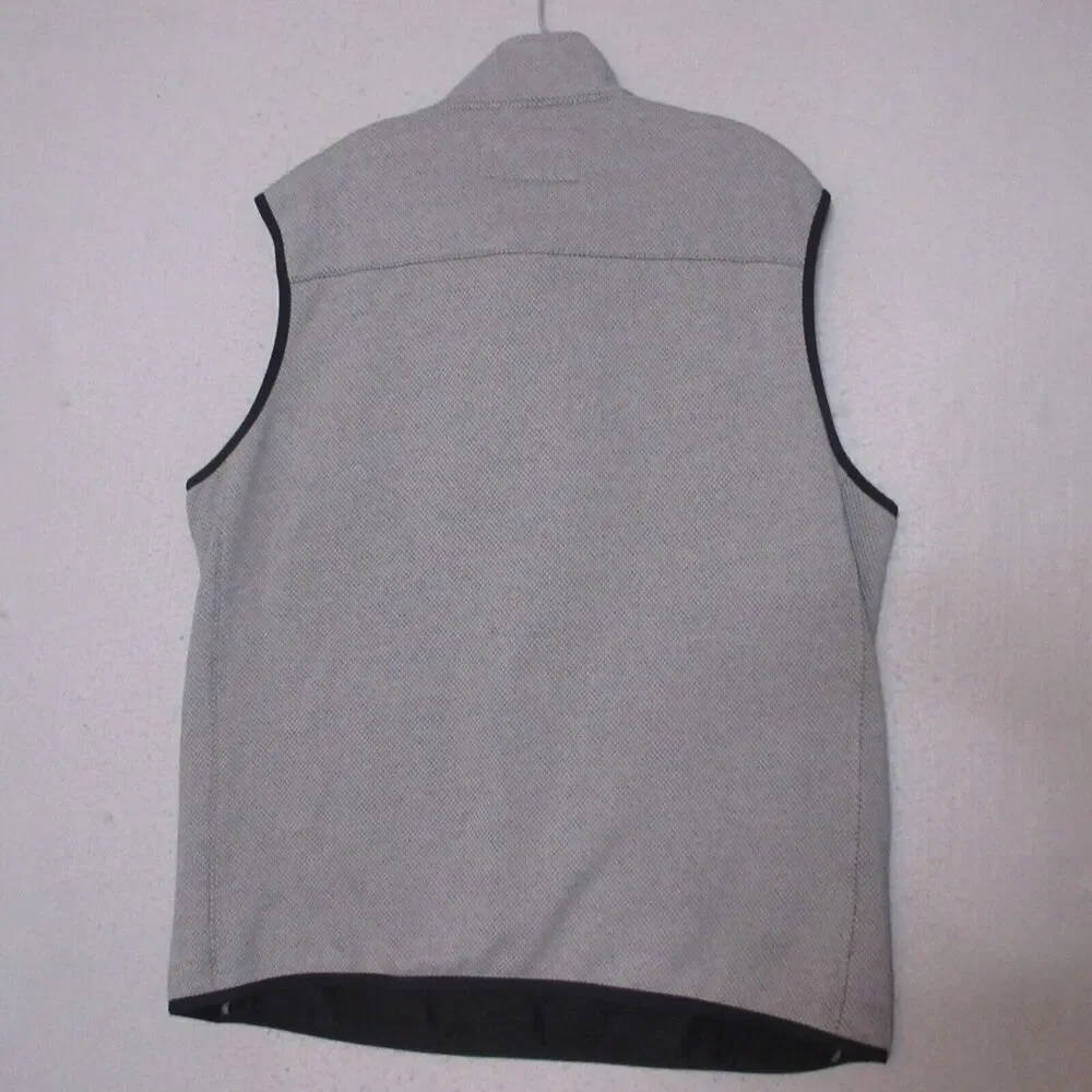 Duluth Trading Co Vest Men Large Gray Fleece Chest Pocket‎ Outdoor Camp Casual
